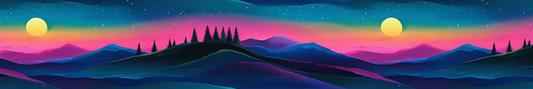 Mountains at Night 2 - Ready to Ship