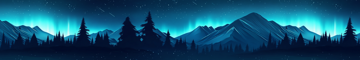 Mountains at Night 4 - Ready to Ship