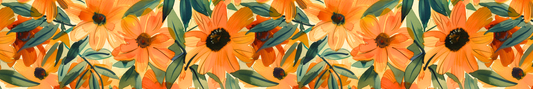 Orange Flowers 2 - Ready to Ship